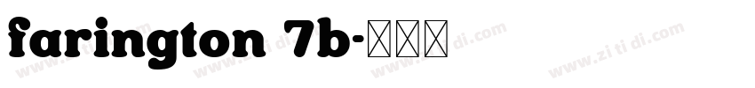 farington 7b字体转换